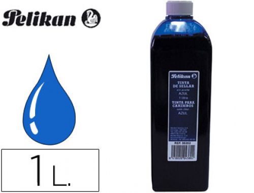 Tinta para carimbos pelikan frasco 1 lt azul , Pelikan , 23293 , 4012700351319